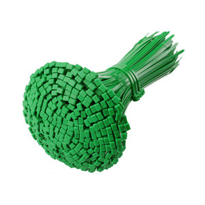 
[More than 1000 pieces] Green nylon cable ties for binding gardening plants and fixing them with strong plastic buckles