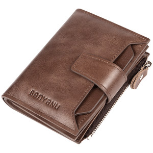 Genuine wallet for men's short genuine leather cowhide driver's license multi-function 2025 new hot men's wallet for dad