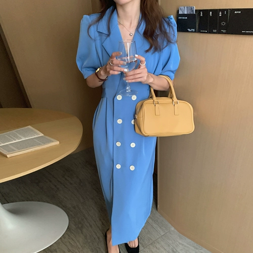 Длинная юбка, пиджак классического кроя, рубашка, сексуальное платье, по фигуре, яркий броский стиль, рукава фонарики, французский стиль