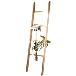 Juhan Solid Wood Ladder Rack Ash Log Storage Rack Decorative Coat Rack Towel Rack Japanese Nordic Style