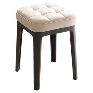 
Upholstered stool for home use, thickened and stackable, bedroom dressing stool, dining table, high bench for guests, strong and durable dressing stool
