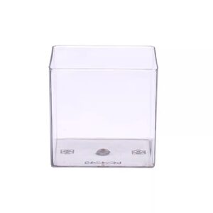 
Square fruit cube cup jelly mousse cup pudding cup yogurt cup wood bran cup nine grid box 100ml
