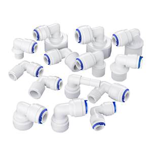 
Water purifier universal joint 2 minutes 3 minutes quick ball valve PE pipe straight-through switch three-way elbow 4 distribution parts