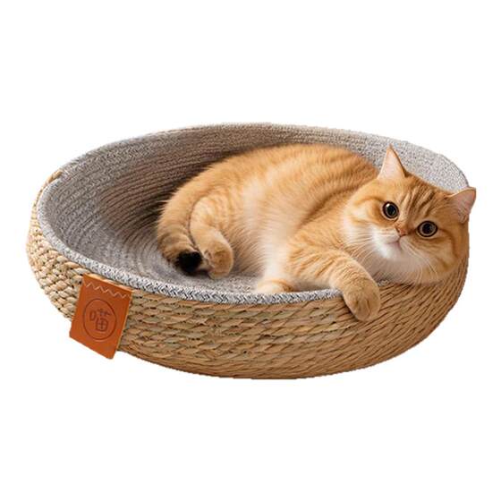 
Summer cat nest, universal for all seasons, rattan sleeping nest, wear-resistant cat bed, special household pet supplies for cats to sleep in summer