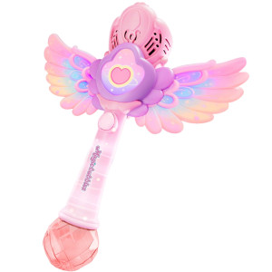 
Newqi Children's Angel Magic Wand 2026 Handheld Bubble Gun Internet Celebrity Popular Electric Toy Children's Day Gift for Girls
