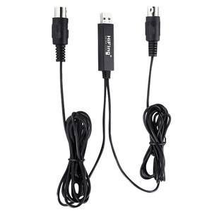
USB to five-pin midi line round hole Computer-connected electronic drum Electronic piano instrument music editing line 2 meters