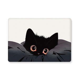 
Cong Xiao Cute Black Cat Applicable Apple Macbookair Pro Soft Shell 2024 Mac Laptop M2 Computer Pro Set MacPro14 Inch 13 Transparent MacM2 Film M1 Accessories 15 Shell 16