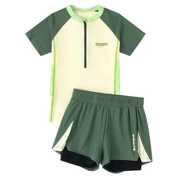 Boys' split swimsuit 2025 new style mid-large children
