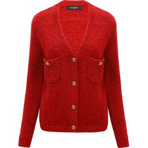 
COCOBELLA light luxury small fragrance soft waxy sweater cardigan feminine casual knitted red jacket MZ101-3