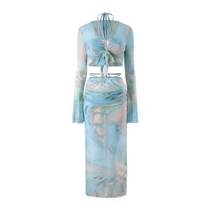 
Women's high-end style 2025 new hot girl split four-piece set beautiful sexy seaside vacation bikini