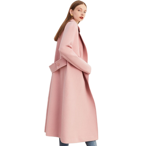 
DPLAY winter coat pink woolen coat women's long coat coat coat