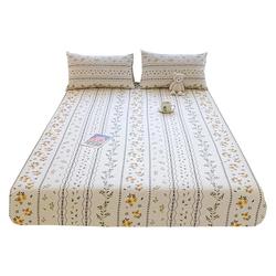 Cotton Fitted Sheet One-piece Cotton Bed Cover Simmons Mattress Cover Protective Cover Children's Non-slip Pillowcase Bed Sheet Three-piece Set