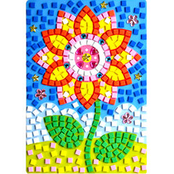 Children's eva mosaic stickers DIY sponge crystal