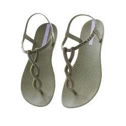 23 New Brazilian Origin Ipa Nema Twist Cross Casual Holiday Beach Non-slip Thong Flat Heel Women's Sandals