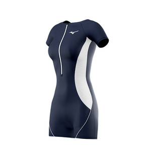 
Mizuno swimsuit women's one-piece boxer professional conservative sun protection hot spring swimsuit slimming large size swimsuit with breast pads