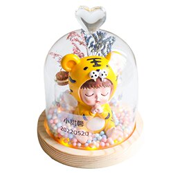 Snake treasure fetal hair souvenir umbilical cord collection Snake year's baby teeth