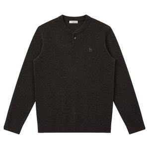 
[Autumn Selection] Hazzys Men's Henley Collar Cardigan Commuting Textured Long-Sleeved Sweater
