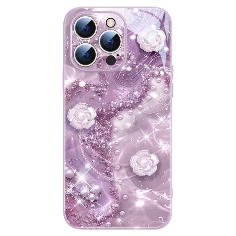 珠聯璧合適用蘋果15promax手機保護殼新款iPhone16液態玻璃13保護套12