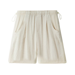 
Maternity shorts, summer outer wear, thin 2026 new bottoming pants, linen casual wide-leg pants for women that do not tighten the belly