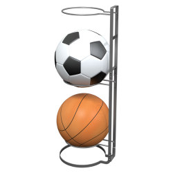 Basketball storage rack can be hung and stored in the floor gap