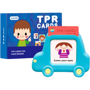 Saalin Children's English Enlightenment TPR Command Card Children's English Zero Basic Early Education High-frequency Word Flash Card