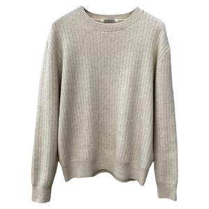 Winter new product ju soft, soft, soft, white, 5 -color round neck sweater, sweater thick solid pullback bottom shirt