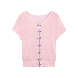 
riverstone plus real two-piece thin knitted cardigan long-sleeved women's slimming solid color right shoulder top