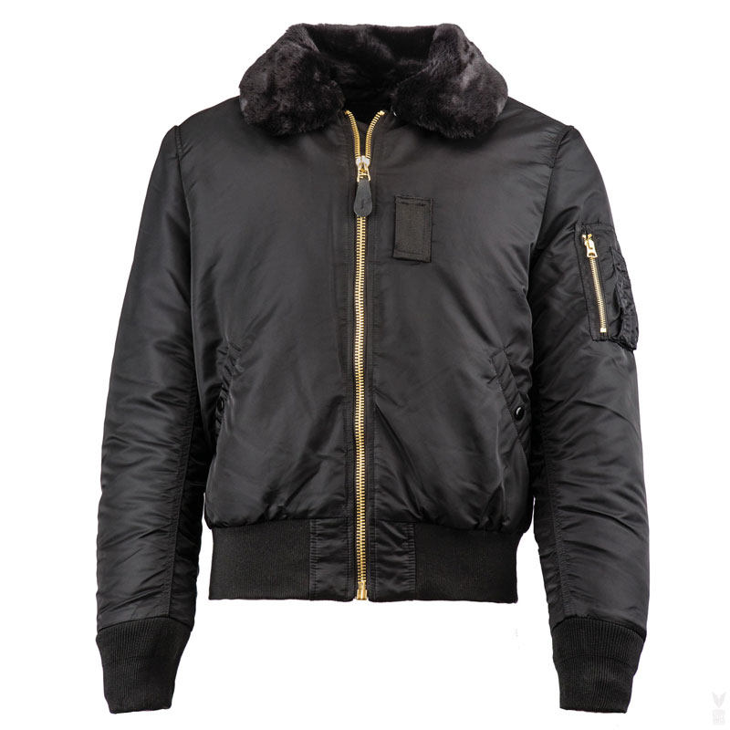 Slim Fit Alpha Industries Fur Collar Bomber Alpha Industries B-15