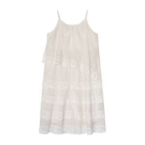 
12.2 meters lace heavy industry fairy flower embroidery French gentle A-line cake suspender skirt Annie Forest