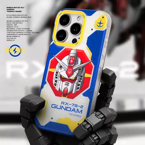 Gundam RX-78-2 Illustration Phone Case Plus/Pro/Max – iPhone 16, iPhone 15, iPhone 14, iPhone 13, iPhone 12