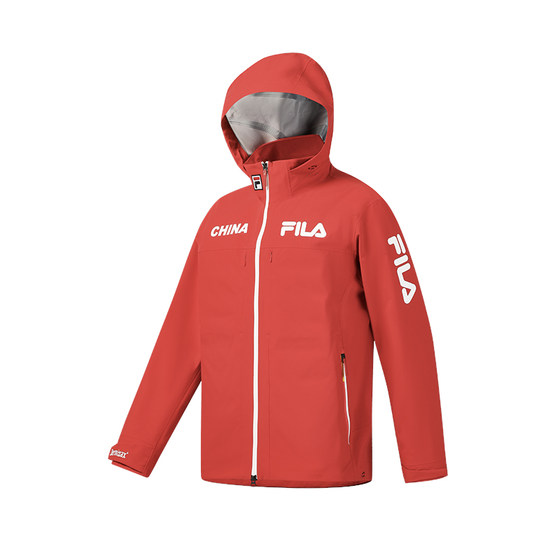 
FILA Men's Jacket 26 Spring New Outdoor Sports Comfortable Waterproof Hooded 4810 Lingfeng Snow Shell Jacket