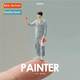 1/64 paint workers se characters miniature mannequin model s