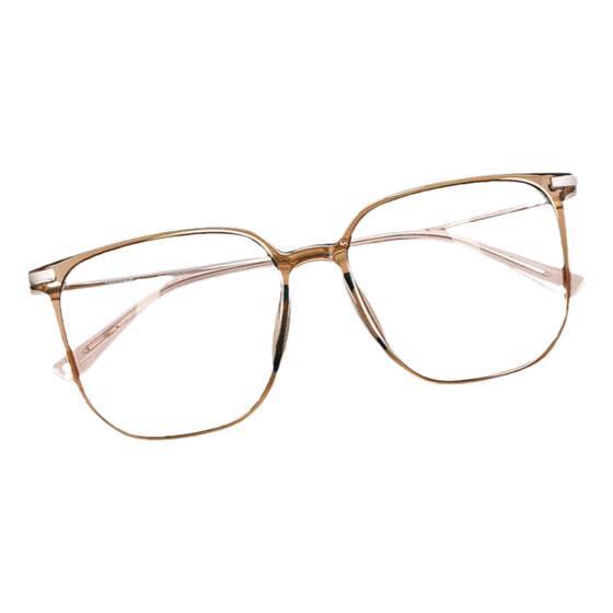 
Mingyue lens double anti-blue light eyes women flat face slimming myopia glasses frame bare face 26003