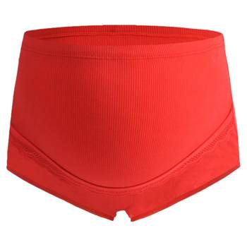 Red maternity underwear for wedding in the second and third trimester of pregnancy