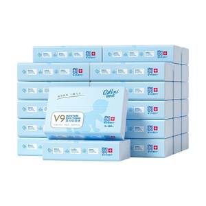 Kexinrou V9 baby paper towels, baby hand mouth, special ultra -soft cloud soft towel 100 draws 36 packs 3 boxes*12 packs

