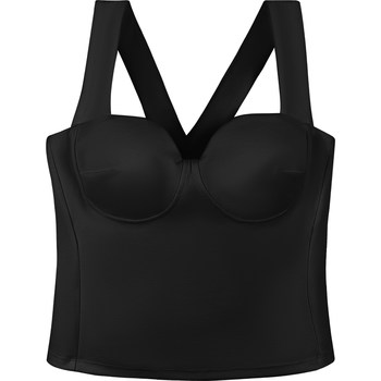 LilyCHou thin -cut chest cushion suspender vest