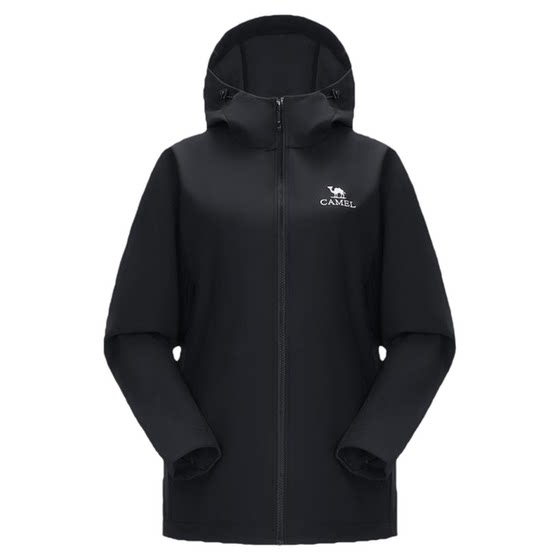 
[Rock Shell Ultra] Camel Outdoor Soft Shell Women's Spring Sports Jacket Jacket Mountaineering Clothing Spring Clothes for Women