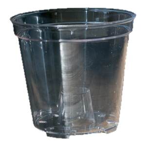 PET high transparency and thick round mouth, Phalaenopsis Horn, flower pot, hot planting flower pot potted desk
