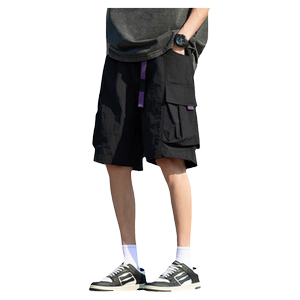 Matt's beautiful ice silk cargo shorts men's summer new trendy brand loose casual quick-drying sports five-point pants