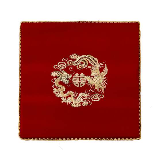 
A pair of kneeling mats for kneeling and worshiping tea changing cushions for red wedding wedding bride wedding mat set supplies