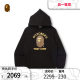 BAPE X OVO联名猿人头字母图案连帽卫衣114904H