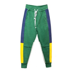 
Spring blue spliced ​​men's small feet casual cropped pants sports men's knitted sweatpants slim-fitting trendy men's typants