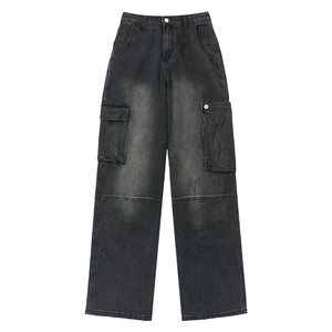 
Wei Dong Xiye Jeans Men's Autumn and Winter New American Straight High Street Retro Casual Loose Wide Leg Workwear Pants