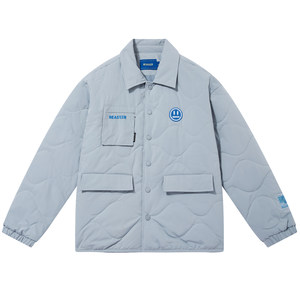 
BEASTER Ole Ghost Face Fashion Brand Cotton Coat Loose Functional Thin Couple Warm Cotton Coat Jacket Men