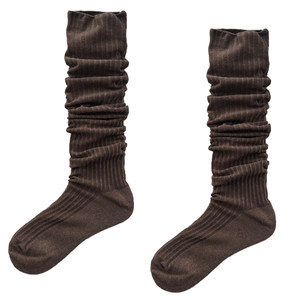 
Night classroom foot stepping socks summer thin leg covers mid-tube pile socks women's spring Maillard boot socks calf socks