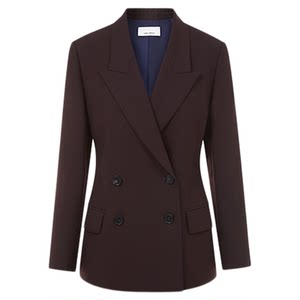 
Langzi Ankara red high-intelligence suit jacket/suit trousers double-breasted elegant women's 2025 winter new style women