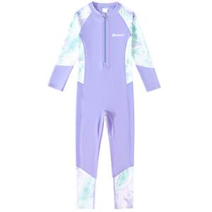 Children's swimsuits girls one-piece swimsuit girls 2025 new style junior high school students long sleeves trousers professional hot spring