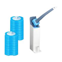 Disposable toilet brush replacement head 16 pieces replacement brush head