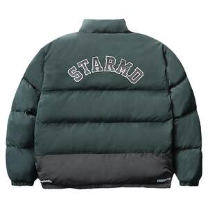 STA X RMD SR autumn and winter simple splicing cotton-padded jacket lovers bread clothing oversize cotton clothing trendy brand cotton-padded men