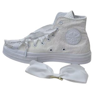 
Converse authentic 1970S Chuck Taylor bow wedding shoes high top casual canvas shoes A07078C
